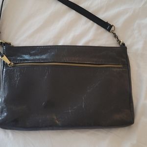 Black patten leather HOBO crossbody